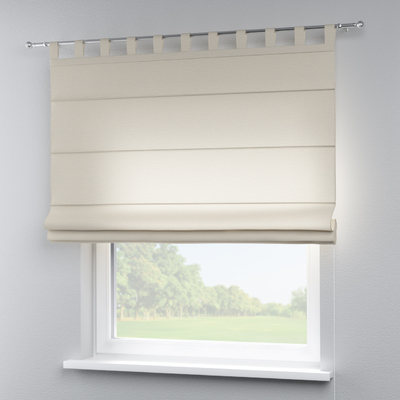 Verona tab top Roman blind in collection Linen, fabric: 392-10