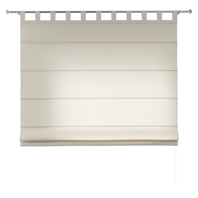 Verona tab top Roman blind in collection Linen, fabric: 392-10
