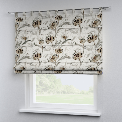 Verona tab top Roman blind in collection Botanic Viscose, fabric: 145-22