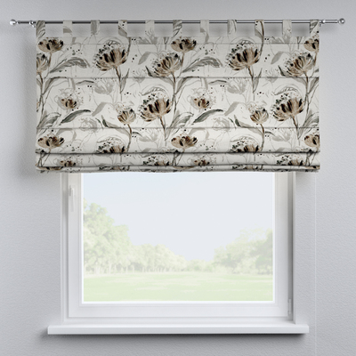 Verona tab top Roman blind in collection Botanic Viscose, fabric: 145-22