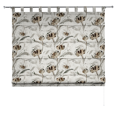 Verona tab top Roman blind in collection Botanic Viscose, fabric: 145-22