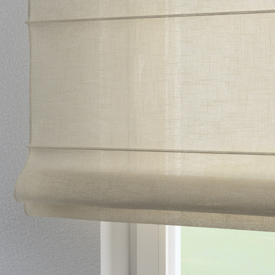 Foldegardin Verona<br/>Med stropper til gardinstang fra kollektionen Lino Terra, Stof: 145-50