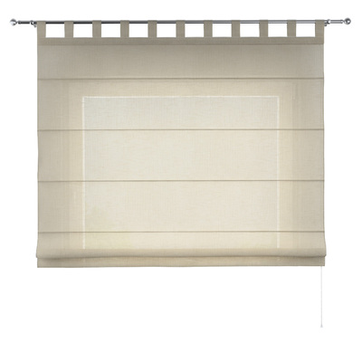 Foldegardin Verona<br/>Med stropper til gardinstang fra kollektionen Lino Terra, Stof: 145-50