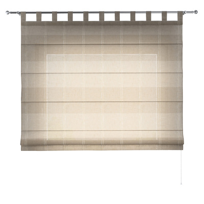 Foldegardin Verona<br/>Med stropper til gardinstang fra kollektionen Lino Terra, Stof: 145-51