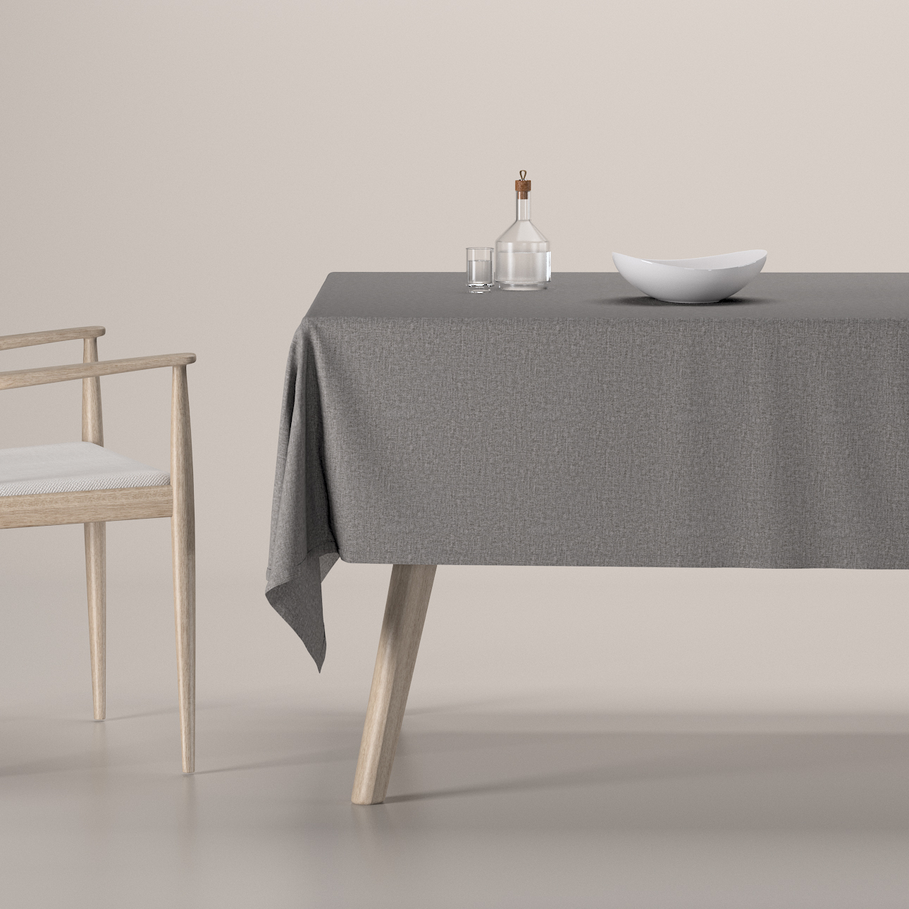 Rechteckige Tischdecke, grau, Edinburgh (115-81) günstig online kaufen