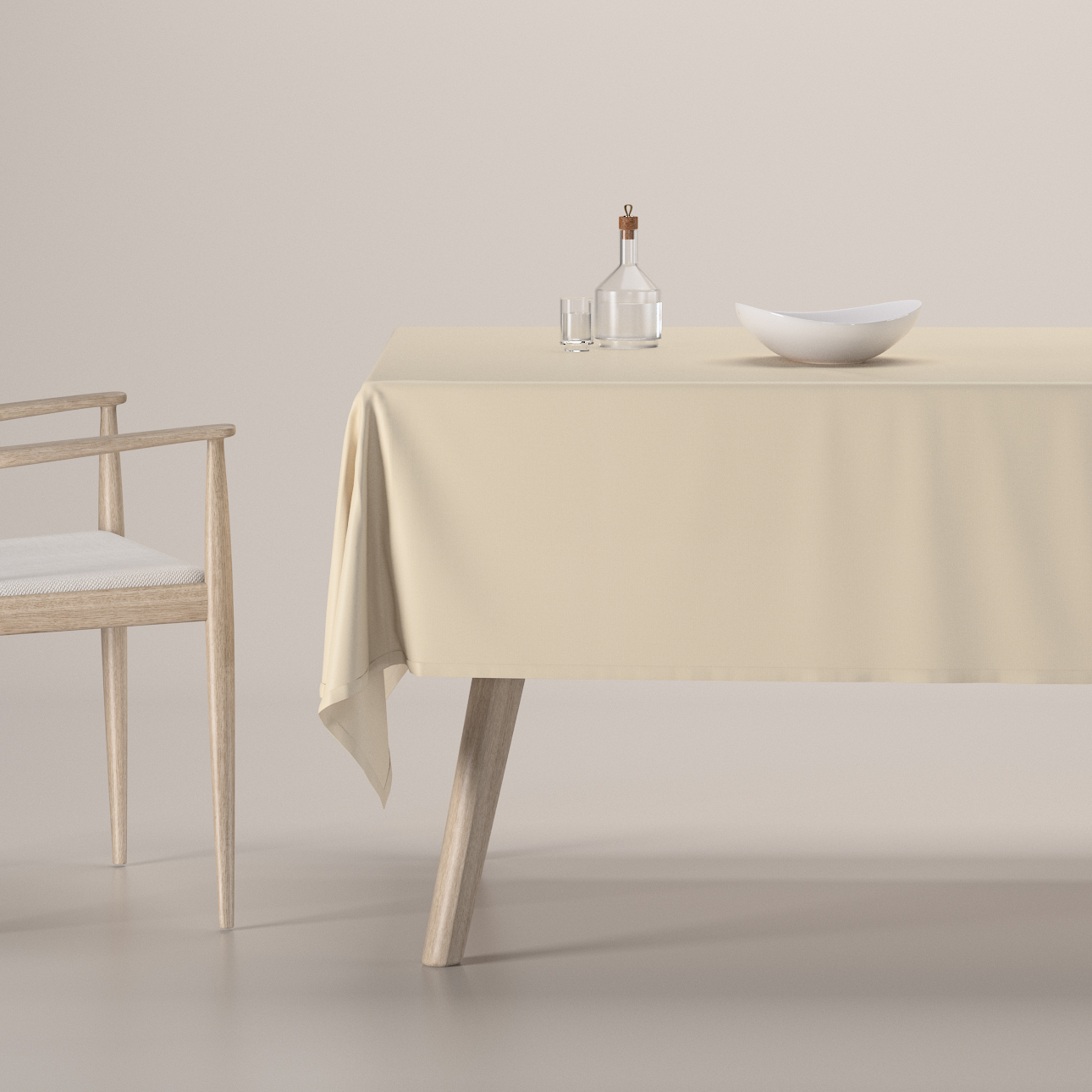 Rechteckige Tischdecke, creme, Damasco (141-73) günstig online kaufen