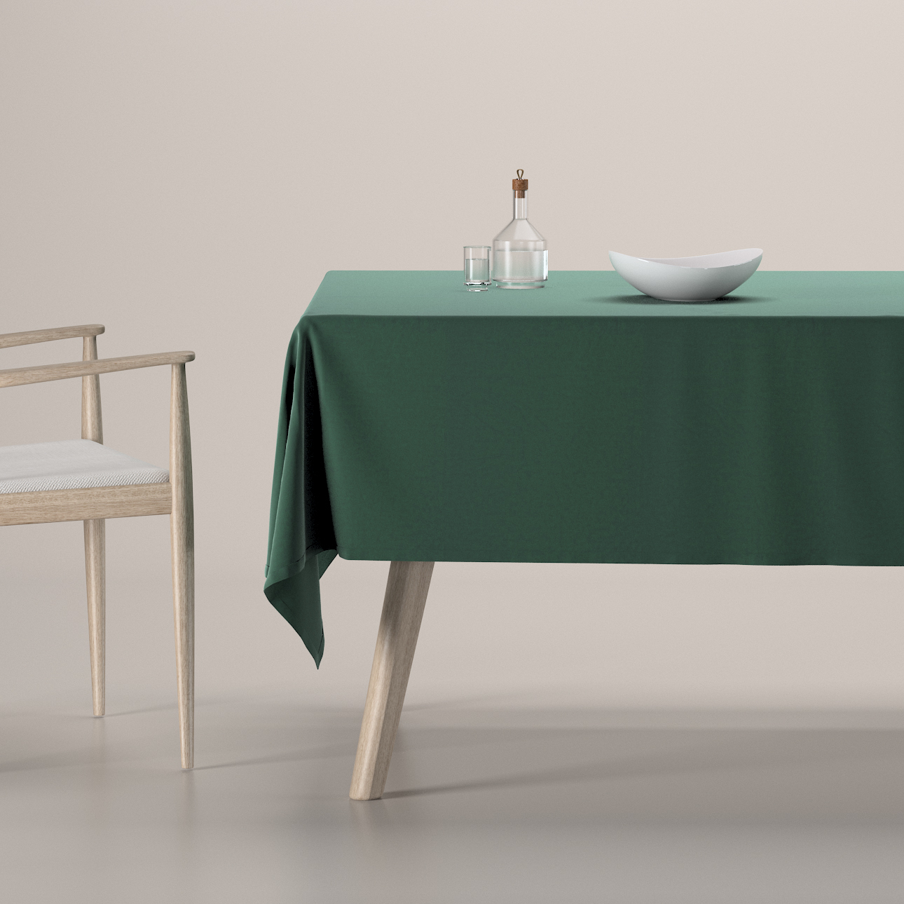 Rechteckige Tischdecke, dunkelgrün, Velvet (704-25) günstig online kaufen