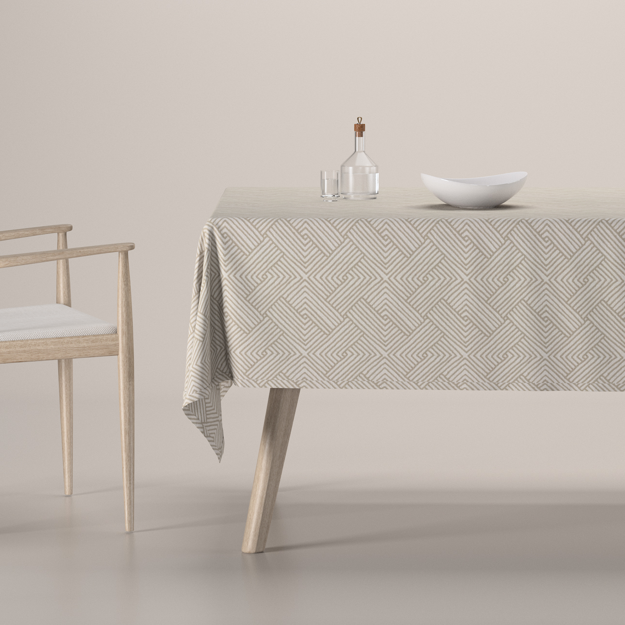 Rechteckige Tischdecke, beige-creme, Sunny (143-44) günstig online kaufen
