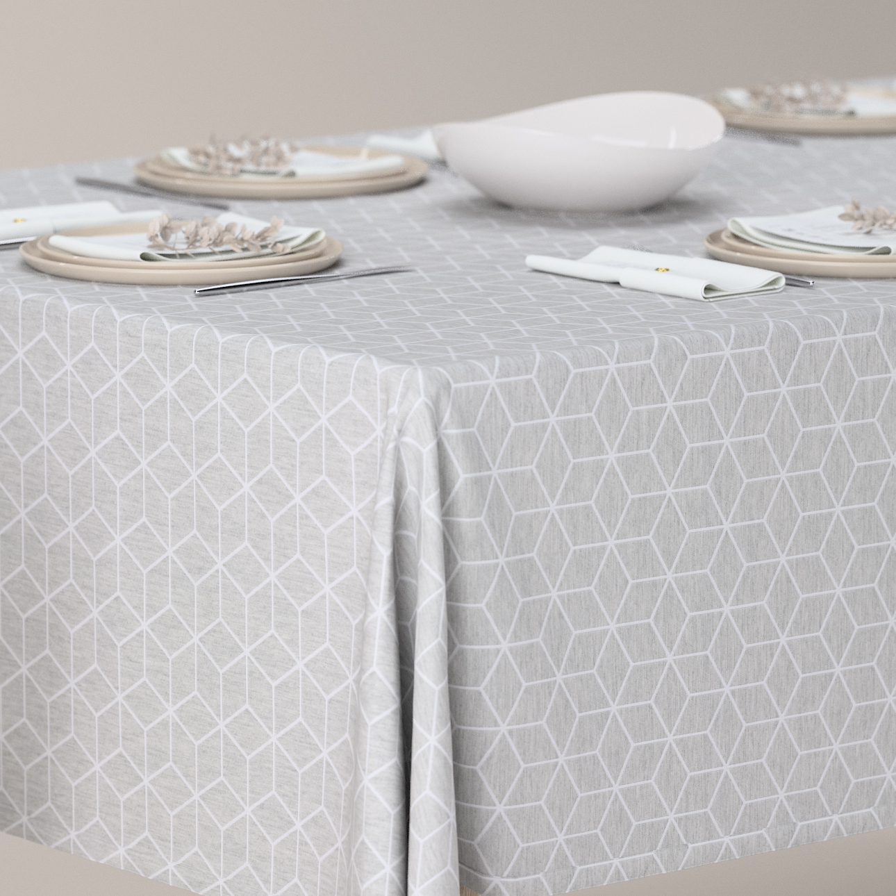Rechteckige Tischdecke, grau, Sunny (143-50) günstig online kaufen