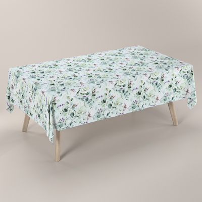 Rektangulære borddug fra kollektionen Flowers, Stof: 143-66