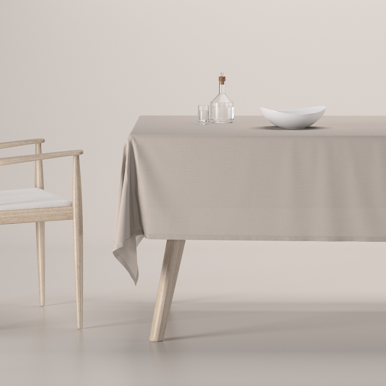 Rechteckige Tischdecke, natural, Leinen (392-10) günstig online kaufen