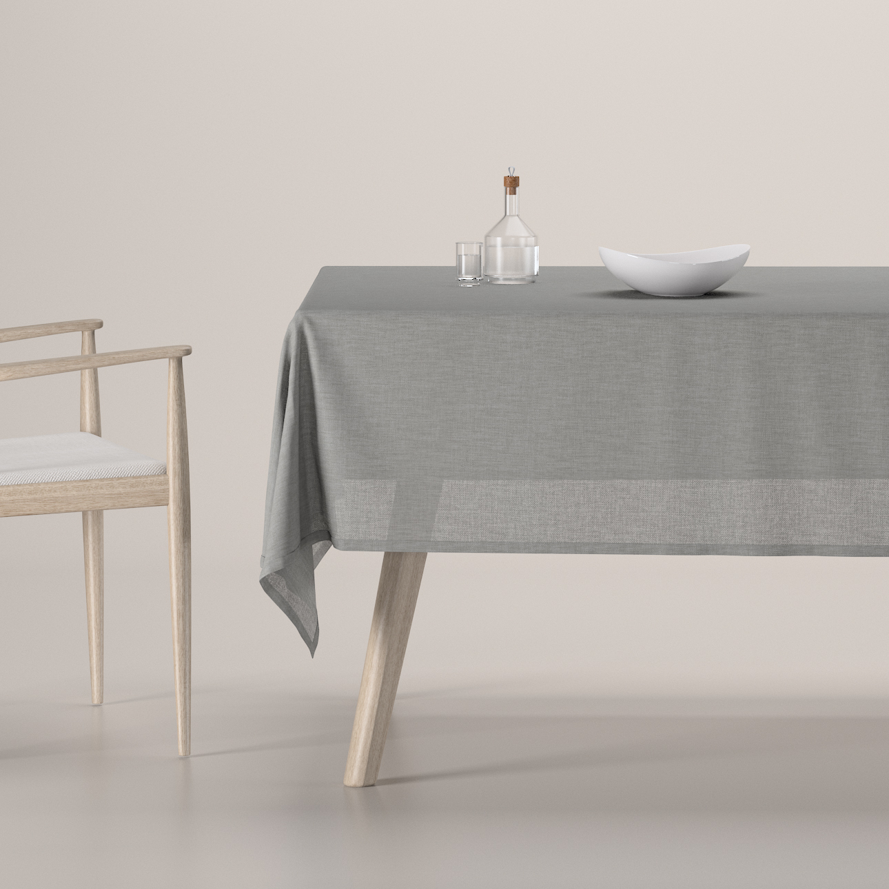 Rechteckige Tischdecke, grau, Sensual Premium (144-55) günstig online kaufen