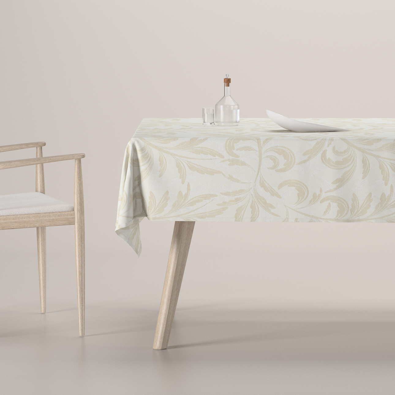 Rechteckige Tischdecke, grau-beige, Secret Garden (144-87) günstig online kaufen