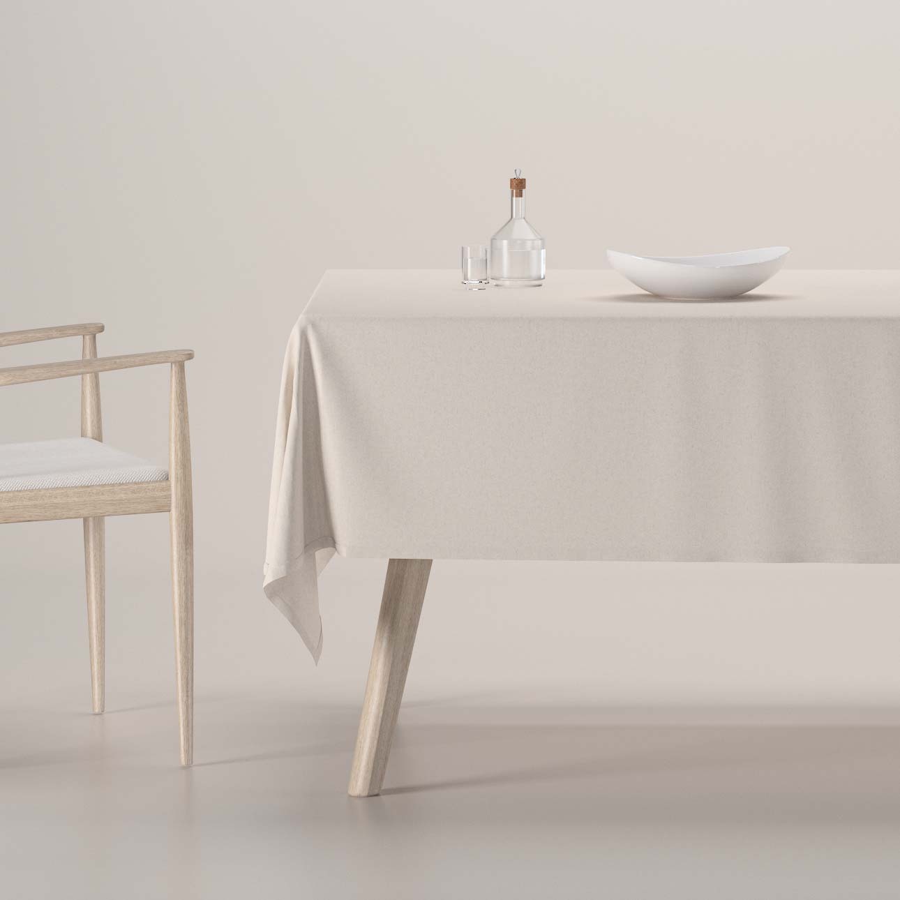 Rechteckige Tischdecke, naturfarben, Hemp Blend (159-31)