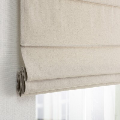 Foldegardin Capri fra kollektionen Hemp Blend, Stof: 159-34