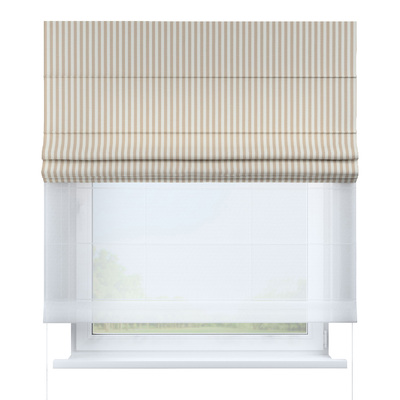 Double layered Roman blind DUO in collection Quadro, fabric: 136-07