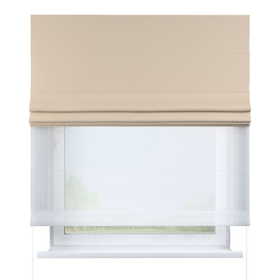 Double layered Roman blind DUO in collection Dimout, fabric: 269-83