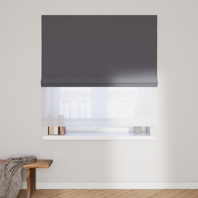 Double layered Roman blind DUO in collection Velvet, fabric: 704-12