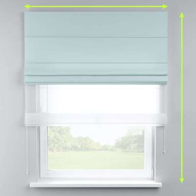 Voile and fabric roman blind (DUO II) in collection Cotton Story, fabric: 702-10