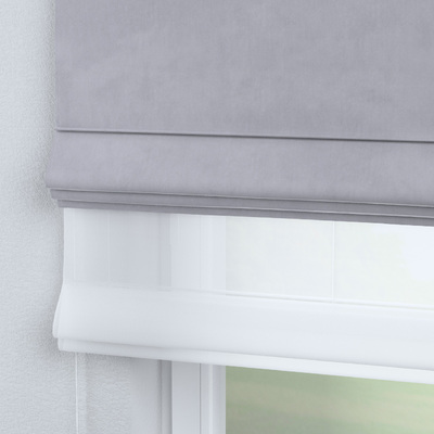 Voile and fabric roman blind (DUO II) in collection Posh Velvet, fabric: 704-24