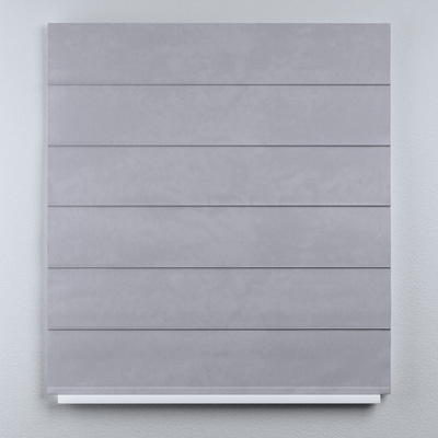 Voile and fabric roman blind (DUO II) in collection Posh Velvet, fabric: 704-24
