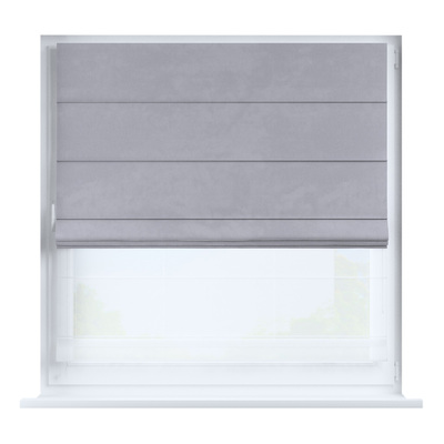 Voile and fabric roman blind (DUO II) in collection Posh Velvet, fabric: 704-24