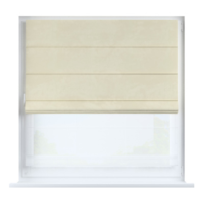 Voile and fabric roman blind (DUO II) in collection Posh Velvet, fabric: 704-36