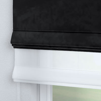 Voile and fabric roman blind (DUO II) in collection Posh Velvet, fabric: 704-17