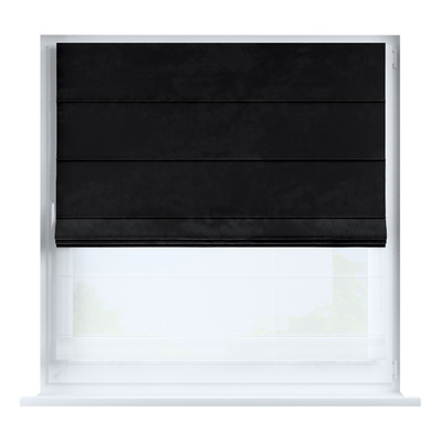 Voile and fabric roman blind (DUO II) in collection Posh Velvet, fabric: 704-17