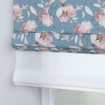 Voile and fabric roman blind (DUO II) in collection Magic Collection, fabric: 500-18
