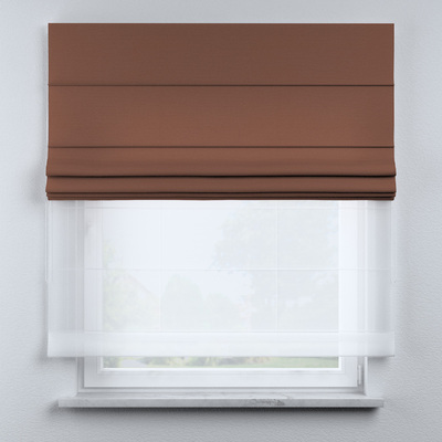 Voile and fabric roman blind (DUO II) in collection Happiness, fabric: 133-09