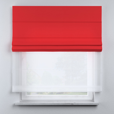 Voile and fabric roman blind (DUO II) in collection Happiness, fabric: 133-43