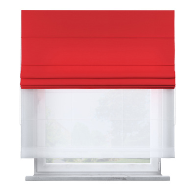 Voile and fabric roman blind (DUO II) in collection Happiness, fabric: 133-43