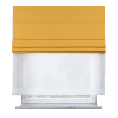 Voile and fabric roman blind (DUO II) in collection Happiness, fabric: 133-40