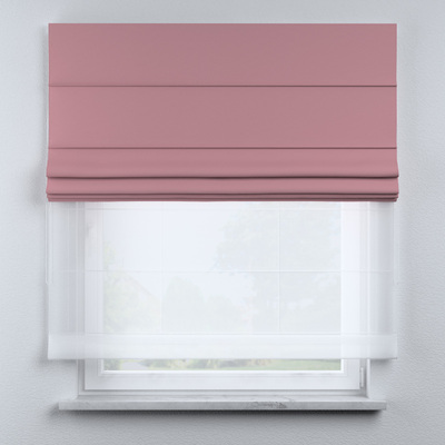 Voile and fabric roman blind (DUO II) in collection Happiness, fabric: 133-62