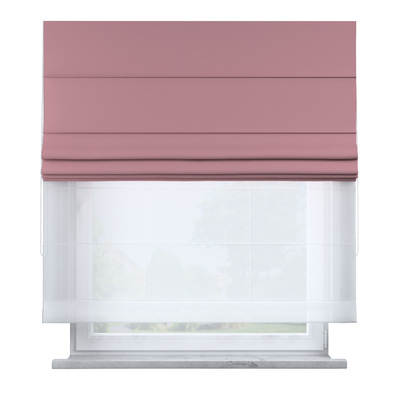 Voile and fabric roman blind (DUO II) in collection Happiness, fabric: 133-62