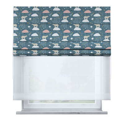 Voile and fabric roman blind (DUO II)