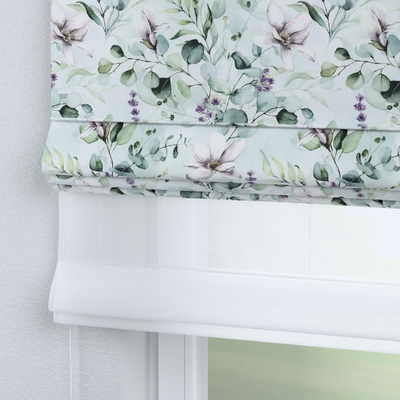 Roleta rzymska dzień noc Duo w kolekcji Flowers, tkanina: 143-66