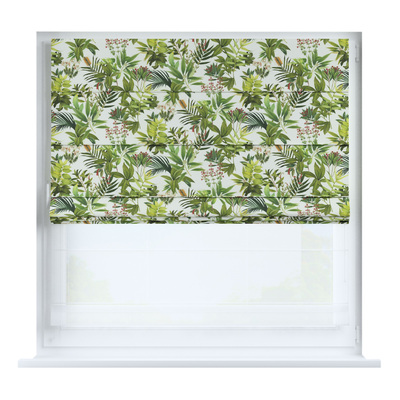 Roleta rzymska dzień noc Duo w kolekcji Flowers, tkanina: 143-69
