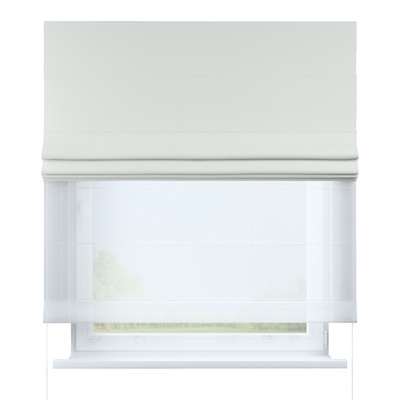 Double layered Roman blind DUO in collection Dimout, fabric: 269-71