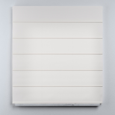 Voile and fabric roman blind (DUO II) in collection Nature, fabric: 392-04