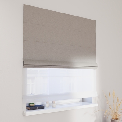 Double layered Roman blind DUO in collection Blackout Soft, fabric: 269-22