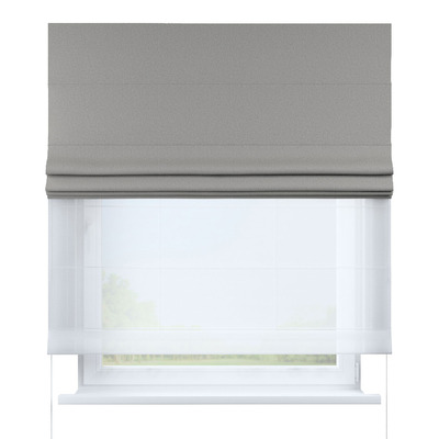 Double layered Roman blind DUO in collection Blackout Soft, fabric: 269-22