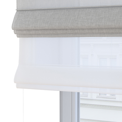 Double layered Roman blind DUO in collection Sensuale Premium, fabric: 144-39