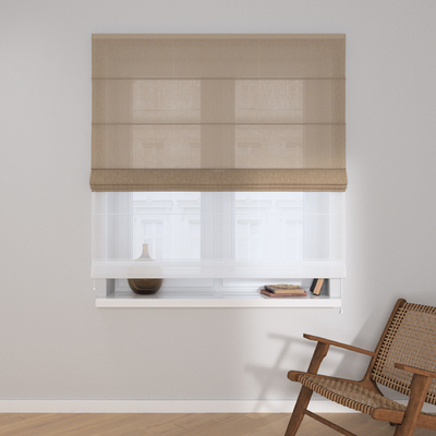 Foldegardin Duo med voile fra kollektionen Sensuale Premium, Stof: 144-40