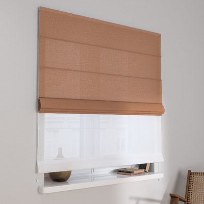 Foldegardin Duo med voile fra kollektionen Sensuale Premium, Stof: 144-45