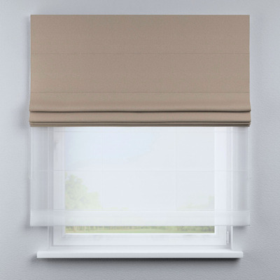 Foldegardin Duo med voile fra kollektionen Blackout Soft, Stof: 269-25