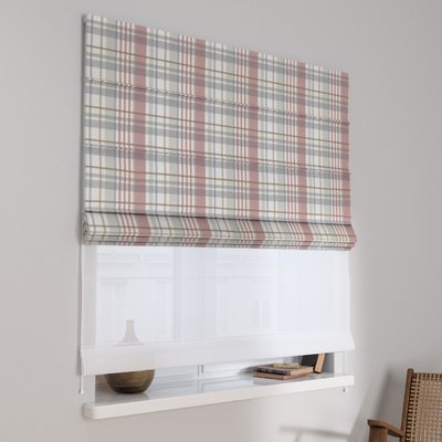 Foldegardin Duo med voile fra kollektionen Scotti, Stof: 144-46