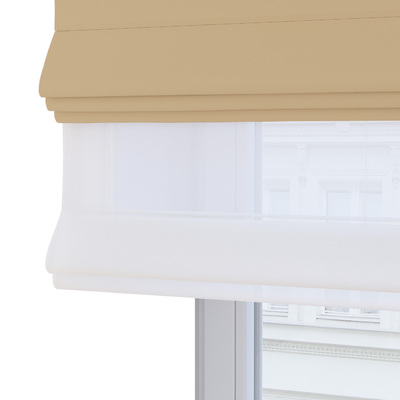 Double layered Roman blind DUO in collection Dimout, fabric: 269-44