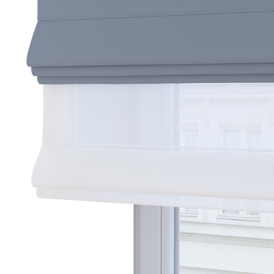 Double layered Roman blind DUO in collection Dimout, fabric: 269-41